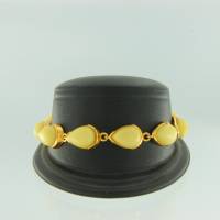 Armband Tropfen Bernstein milchig