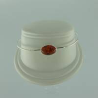 Armreif Oval Bernstein braun