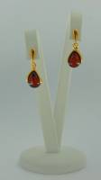 Ohrh�nger Tr�pfchen Bernstein rot