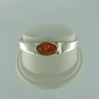 Armreif Oval Bernstein braun