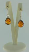 Ohrh�nger Jugendstil Bernstein braun