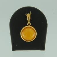 Anh�nger Rund Bernstein milchig