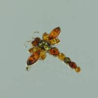 Brosche Liebelle Bernstein mix