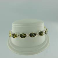 Armband Oval Bernstein gr�n