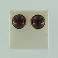 Ohrstecker Rund Bernstein�rot