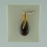 Anh�nger Tropfen Bernstein rot