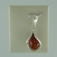 Anh�nger Tropfen Bernstein braun