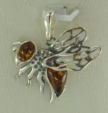 Anh�nger Biene Bernstein braun