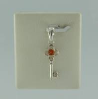 Anh�nger Schl�ssel Bernstein braun