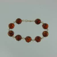 Armband Rund Bernstein braun