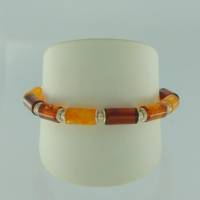 Armband Rhrchen Bernstein mix