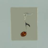 Anh�nger Note Bernstein braun