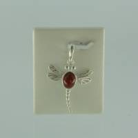 Anh�nger Libelle Bernstein braun